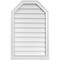 Ekena Millwork Octagonal Top Surface Mount PVC Gable Vent w/ 2"W x 2"P Brickmould Sill Frame, 22"W x 34"H GVPOT22X3403SN - alternate 1